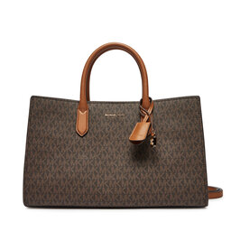 MICHAEL Michael Kors Kabelka MICHAEL Michael Kors Scarlett Medium Signature Logo Satchel 30F4GETS2B Hnědá