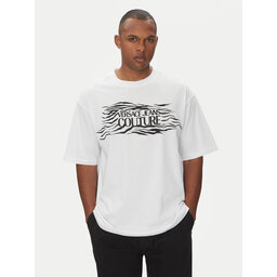 Versace Jeans Couture Versace Jeans Couture Camiseta 78GAH6L1 Blanco Regular Fit