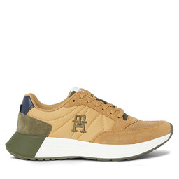 

Снікерcи Tommy Hilfiger Classic Elevated Runner Mix FM0FM04636 Army Green RBN, Хакі