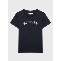 Tommy Hilfiger Tommy Hilfiger Majica Arched KS0KS00401 D Mornarsko modra Regular Fit