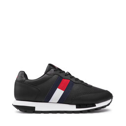 

Снікерcи Tommy Jeans Retro Tjm Lether Runner EM0EM00726 Black BDS, Чорний