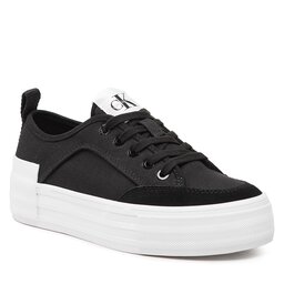 Calvin Klein Jeans Teniszcipő Calvin Klein Jeans Vulc Flatform Bold Irreg Lines YW0YW00903 Black BDS