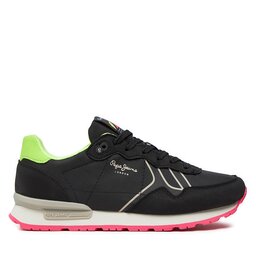 Pepe Jeans Сникърси Pepe Jeans Brit Neon W PLS40011 Черен
