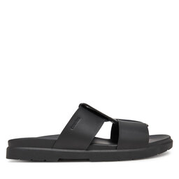 Calvin Klein Natikače Calvin Klein Lug Sandal Double T Lth HM0HM01734 Crna