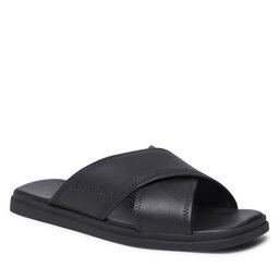 Calvin Klein Чехли Calvin Klein Criss Cross Sandal Lth HM0HM00950 Ck Black BEH