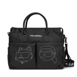 Karl Lagerfeld Kids Borsa fasciatoio Karl Lagerfeld Kids Z30558 Nero