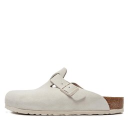 

Шльопанці Birkenstock Boston 1024731 Modern Suede Antique White, Білий