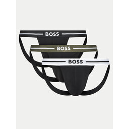 BOSS Boss 3db-os Jock strap alsónadrág szett 50517823 Fekete
