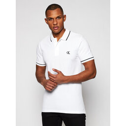 Calvin Klein Jeans Calvin Klein Jeans Poloshirt J30J315603 Weiß Slim Fit
