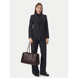 Calvin Klein Handtasche Calvin Klein Emblem Aop Medium Work Tote LV04F3786G Dunkelrot
