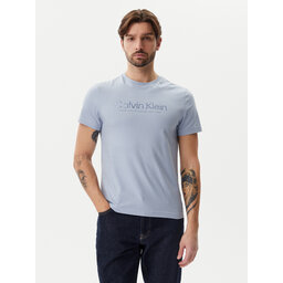 Calvin Klein Calvin Klein T-Shirt Satin Bonded Logo K10K114162 Γαλάζιο Regular Fit