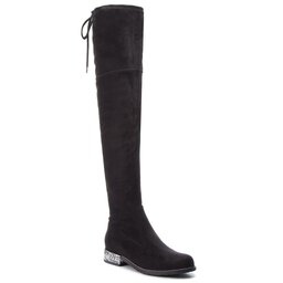 R.Polański Over-knee boots R.Polański 0954 Czarny Zamsz
