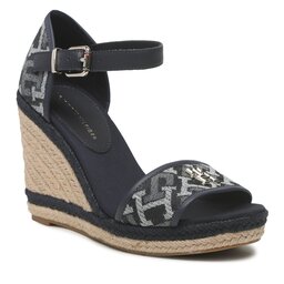 Tommy Hilfiger Espadrillos Tommy Hilfiger Th Monogram Denim Wedge FW0FW06935 Denim Monogram 0G4