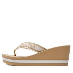 

В'єтнамки Tommy Hilfiger Hilfiger Wedge Beach Sandal FW0FW07903 Harvest Wheat ACR, Коричневий