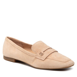 Tommy Hilfiger Slipper Tommy Hilfiger Feminine Flat Loafer FW0FW06161 Sandrift ABR