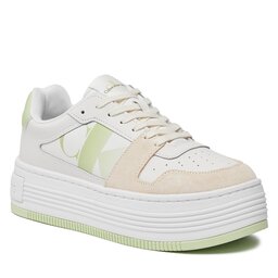 Calvin Klein Jeans Αθλητικά Calvin Klein Jeans Bold Flatf Low Lace Mix Nbs Sat YW0YW01308 Bright White/Exotic Mint 02U