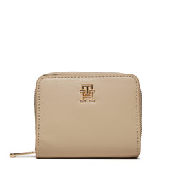 Tommy Hilfiger Portafoglio piccolo da donna Tommy Hilfiger Iconic Tommy Med Za AW0AW15748 White Clay AES
