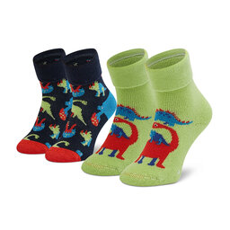 Happy Socks 2er-Set hohe Kindersocken Happy Socks KDIN45-6500 Bunt