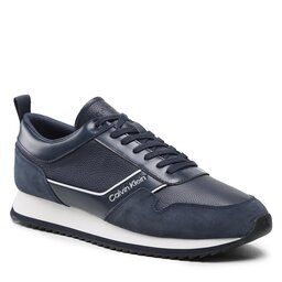 Calvin Klein Сникърси Calvin Klein Low Top Lace Up Lth HM0HM01017 Ck Navy DW4