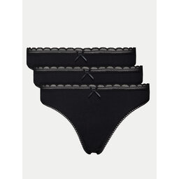 Dorina Dorina Pack de 3 braguitas clásicas D000891CO006 Negro
