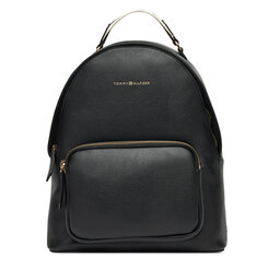 Tommy Hilfiger Rucksack Tommy Hilfiger Th Logotape Backpack AW0AW17471 Schwarz