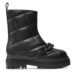 Le Silla Polokozačky Le Silla Stivaletto Ranger Fod. Montone 6411T020M1MMFAK001 Černá