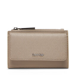 Calvin Klein Kreditkartenetui Calvin Klein Ck Must Aop Cc Holder W Zip LV04F1036G Beige