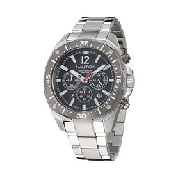 Nautica Часовник Nautica Sporty Chronograph NAPBSS505 Сребрист