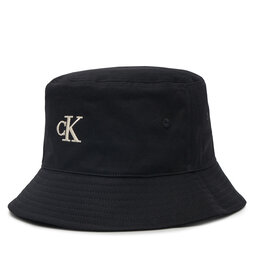 Calvin Klein Jeans Klobouk Calvin Klein Jeans Embroidered Monogram Bucket Hat LV04K5020G Černá