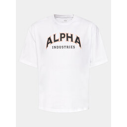 Alpha Industries Alpha Industries Camiseta College 146501 Blanco Relaxed Fit