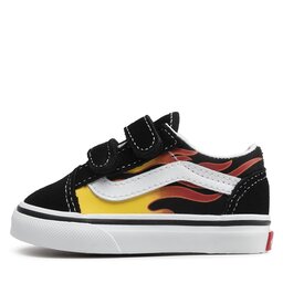 

Кросівки Vans Old Skool V VN0A344KPHN1 (Flame) Black/Black/Tr Wht, Чорний