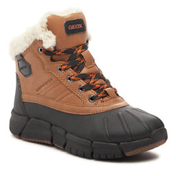 Geox Čižmy Geox J Flexyper Boy B Abx J269XE 0ME50 C0034 M Cognac/Black
