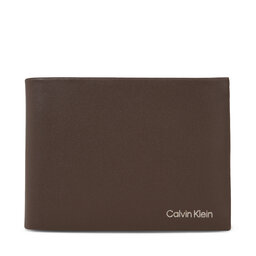 Calvin Klein Portofel pentru bărbați Calvin Klein Ck Concise Trifold 10Cc W/Coin L K50K510600 Java BAR