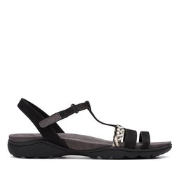 Clarks Sandały Clarks Amanda Tealite 26171125 Czarny