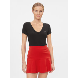Tommy Jeans Tommy Jeans Póló Essential DW0DW17385 Fekete Slim Fit