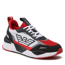EA7 Emporio Armani Sneakersy EA7 Emporio Armani X8X070 XK165 S315 Black/White/Rac.Red