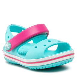 Crocs Сандалии Crocs Crocband Sandal Kids 12856 Pool/Candy Pink