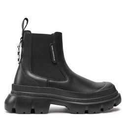 KARL LAGERFELD Kotníková obuv s elastickým prvkem KARL LAGERFELD KL43534 Černá