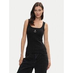 Guess Jeans Guess Jeans Top W4YP48 KA0H1 Črna Regular Fit