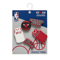 Crocs Διακόσμηση παπουτσιών Crocs Jibbitz Nba Chicago Bulls 5pck 10011280 Έγχρωμο