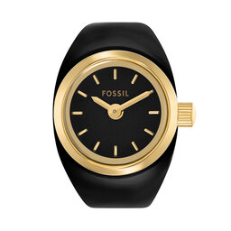 Fossil Ročna ura Fossil Watch Ring ES5413 Črna