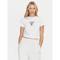 Guess Guess T-Shirt V4YI20 KCDH1 Λευκό Boxy Fit