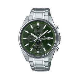 Casio Uhr Casio EFV-610D-3CVUEF Silver/Green