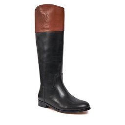 Lauren Ralph Lauren Kozačky ve vojenském stylu Lauren Ralph Lauren 802915418004 Black/Deep Saddle Tan