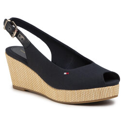 Tommy Hilfiger Alpargatas Tommy Hilfiger Iconic Elba Sling Back Wedge FW0FW04788 Desert Sky DW5