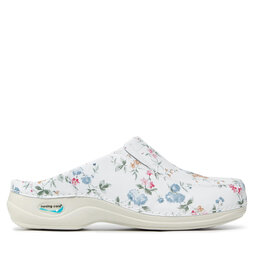 

Шльопанці Nursing Care Paris WG4F1 Flowers, Білий