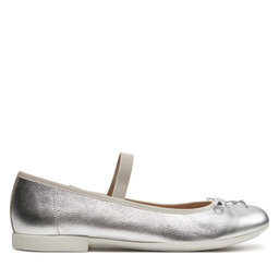 Geox Ballerinas Geox Jr Plie' J4555D 00044 C1007 D Silberfarben