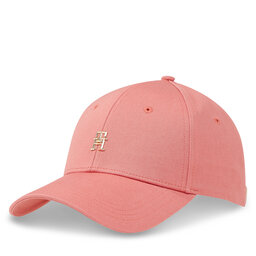 Tommy Hilfiger Czapka z daszkiem Tommy Hilfiger Essential Chic Cap AW0AW15772 Różowy