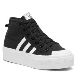 adidas Skor adidas Nizza Platform Mid W FY2783 Cblack/Ftwwht/Ftwwht