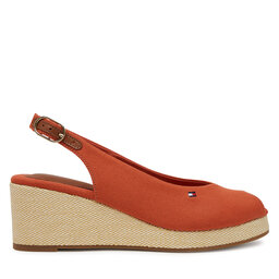 Tommy Hilfiger Espadrilles Tommy Hilfiger Flag Mid Wedge Espad Slingback FW0FW08595 Oranžs